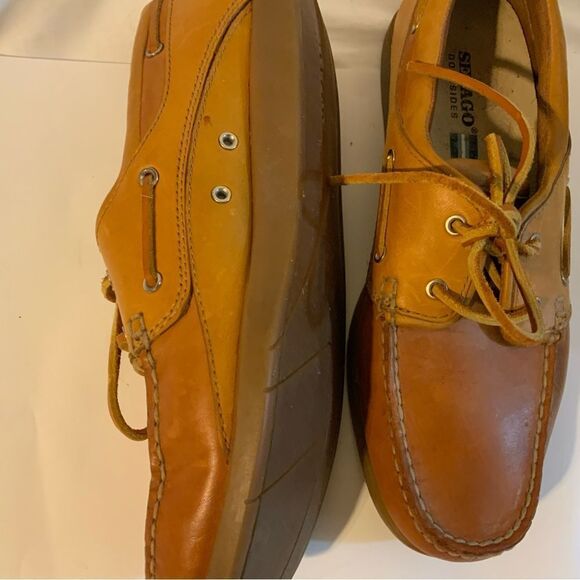 Sebago Tan Leather Mules - Picture 11 of 15